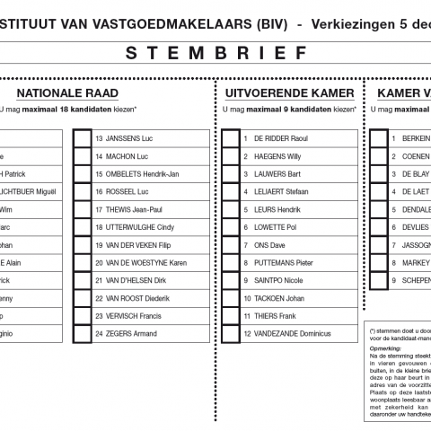 Stembrief voorbeeld verkiezingen 2012